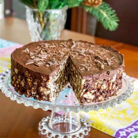 Best Chocolate Biscuit Cake (No Bake) - The Bossy Kitchen