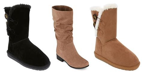 Women's Winter Boots from $14.99 on JCPenney.com (Regularly $40+)