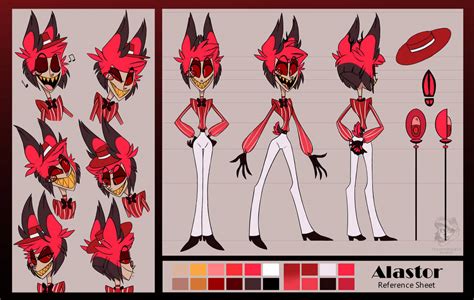 Alastor Animation (Ref Sheet) by TyrannosaurusBichon on DeviantArt