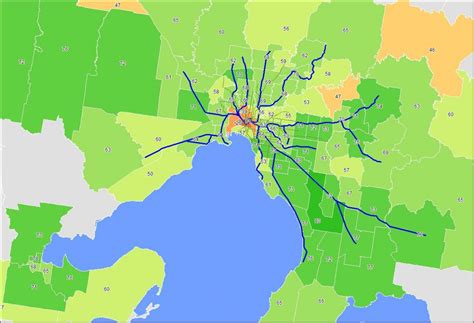 Map Melbourne cbd - Map of Melbourne cbd (Australia)