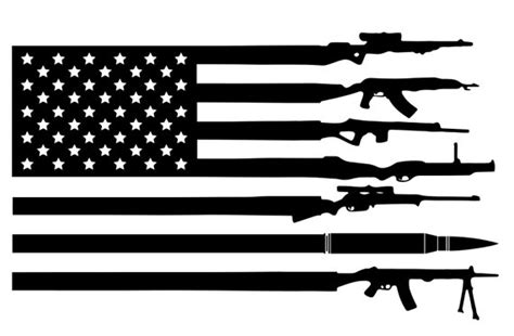 Ar 15 American Flag Decal