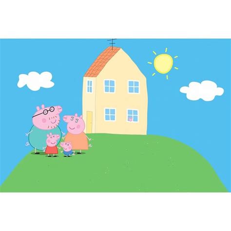 Peppa Pig Series Poster | Pig wallpaper, Peppa pig house, Peppa pig background