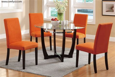 Casual Dining Sets: P2348 (Orange) : Main Picture | Orange dining room chairs, Orange dining ...