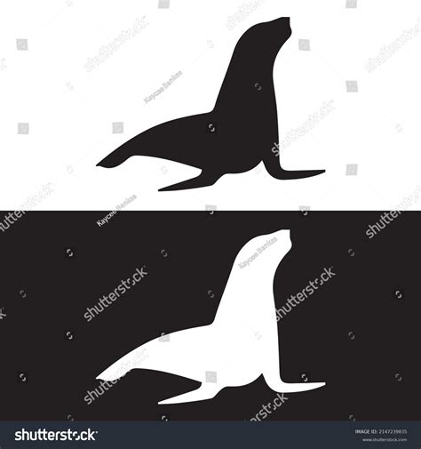 Seal Silhouette Vector Illustration Art Stock Vector (Royalty Free ...