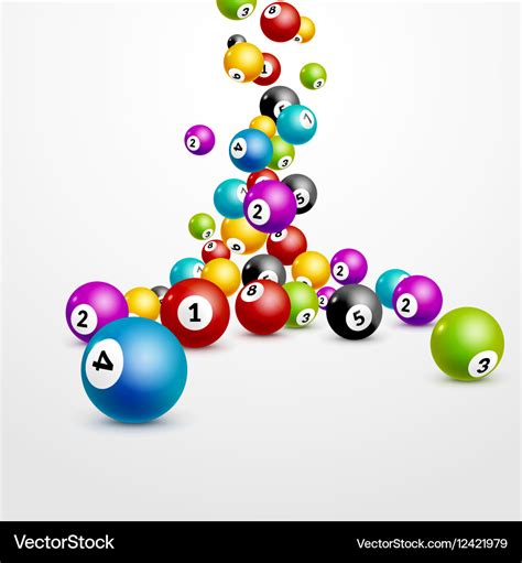 Bingo lottery balls numbers background lottery Vector Image