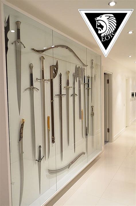 34 best images about sword display ideas on Pinterest | Antiques, LOTR and Collection displays