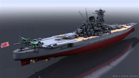 ArtStation - BATTLESHIP MUSASHI | Game Assets