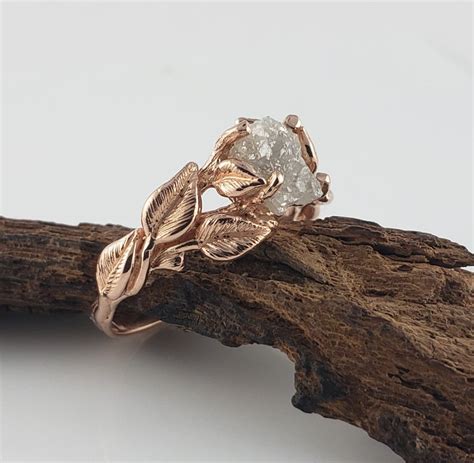 Dawn Vertrees Raw Uncut Rough Engagement Wedding Rings: Raw Diamond Engagement Ring - Unique ...