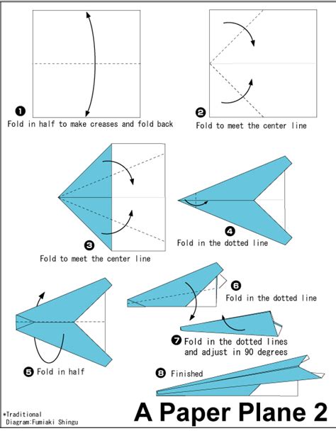 Paper Plane 2 - Easy Origami instructions For Kids