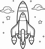 Rocket Coloring Book Pages sketch template