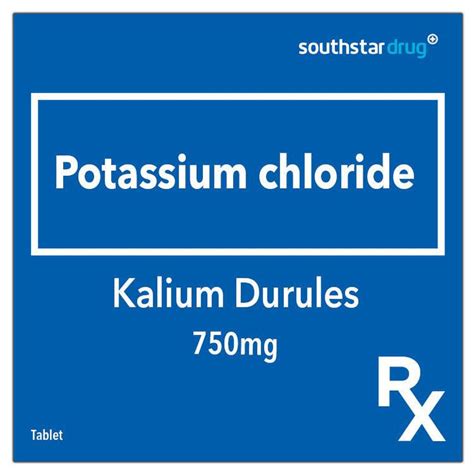 Buy Rx: Kalium Durules 750 mg Tablet Online | Southstar Drug