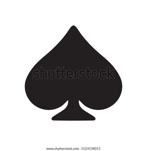 Black Ace Spades Vector Emoji: vector de stock (libre de regalías) 1523538011 | Shutterstock