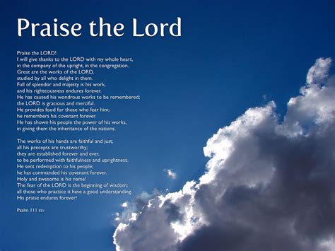 Praise the Lord Psalm 111 Worship background v.2 - a photo on Flickriver