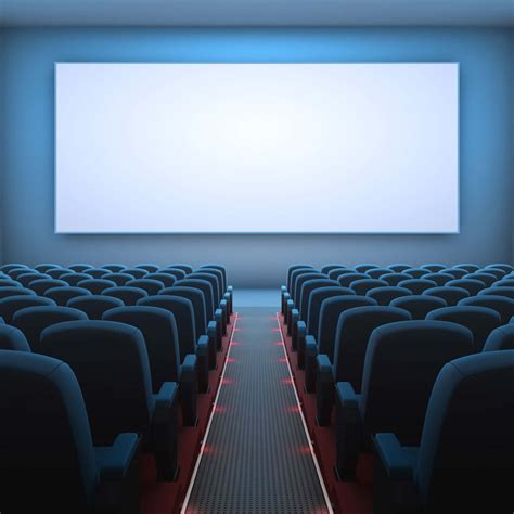 Download Bright Wide Screen Black Seats Movie Theater Background | Wallpapers.com