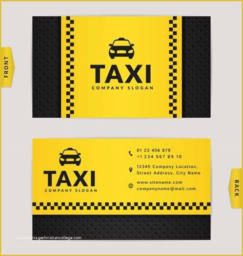 56 Taxi Business Cards Templates Free Download | Heritagechristiancollege