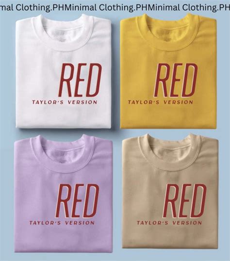 Taylor Swift Red album t-shirt high quality unisex | Lazada PH