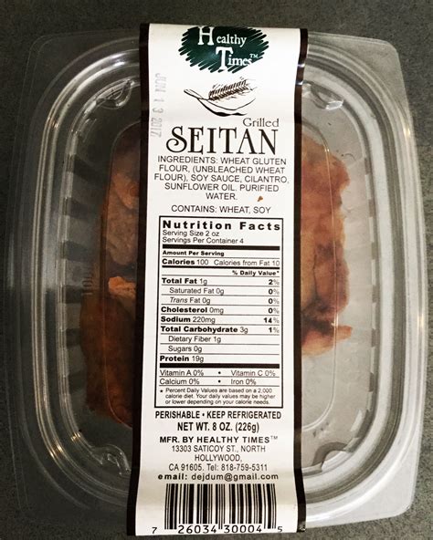 The best Seitan ever. 6.12.2017 | Seitan, Nutrition facts, 100 calories