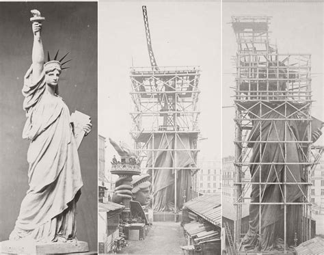 Photos of the construction of the Statue of Liberty, 1885 - Old Pictures