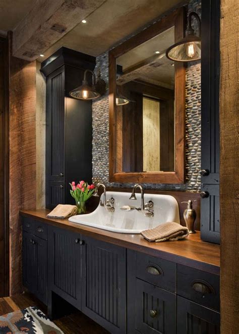 53 Beautiful Rustic Bathroom Decor Ideas in 2024