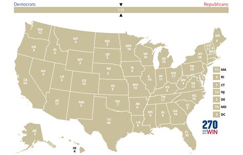 Blank 2024 Electoral Map - 270toWin