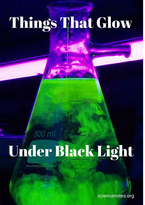 List of Things That Glow Under Black Light - Science Notes and Projects | Glow in dark party ...