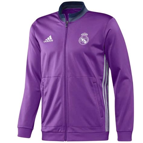 Real Madrid Jogging Training Soccer Tracksuit 2016/17 Purple - Adidas ...