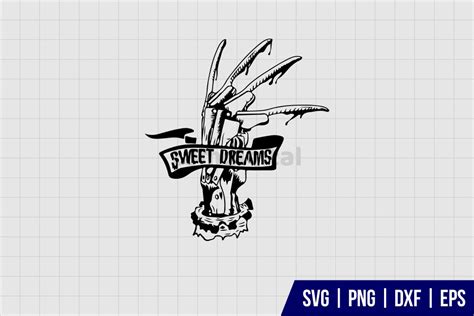 Freddy Krueger Sweet Dreams SVG - Gravectory