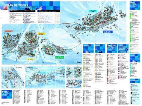 Tignes Ski Resort Town Map - Tignes France • mappery