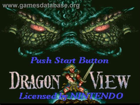 Dragon View - Nintendo SNES - Artwork - Title Screen