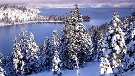 Lake Tahoe Winter Wallpaper. Desktop Background