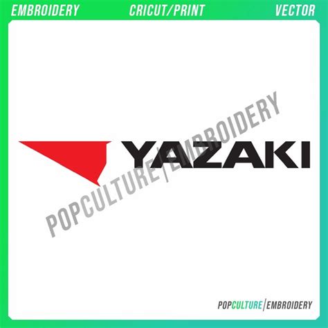 the yabaki logo is shown in black and red on a green background with an arrow