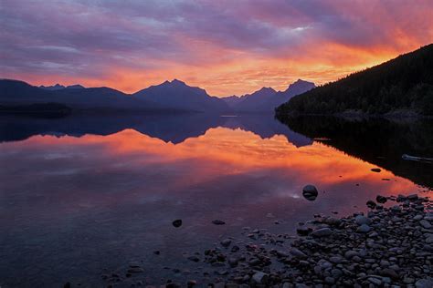 Lake Mcdonald Sunrise Photograph by Jack Bell