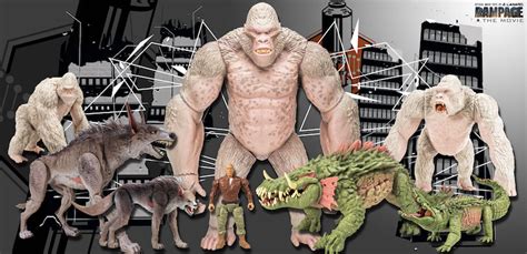 Rampage Movie Toys Exclusively At Wal-Mart