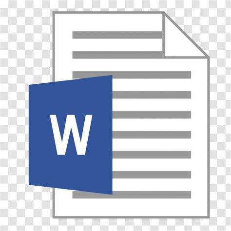 Microsoft Word Office Open XML Document Computer File - Area - Icon Transparent PNG