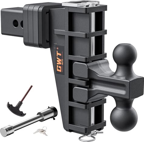 Amazon.com: GWTAUTO Dual-Ball Adjustable Trailer Hitch(2"&2-5/16 ...