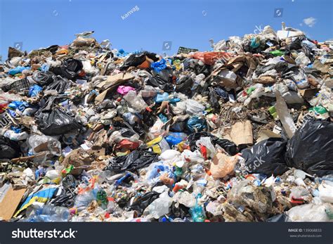 Pile Of Domestic Garbage In Landfill Stock Photo 139068833 : Shutterstock