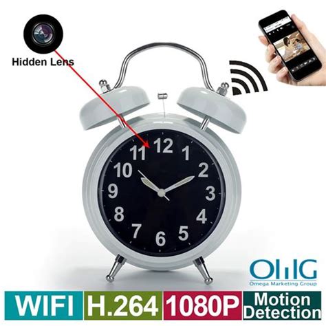 SPY203 – OMG WIFI Hidden Spy Camera Alarm Clock with Motion Detection ...