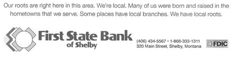 First State Bank – Business of the Day