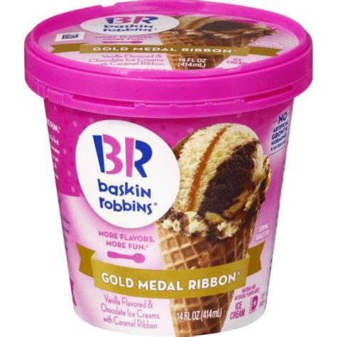 Baskin Robbins Ice Cream, Gold Medal Ribbon | Ice Cream Pints ...