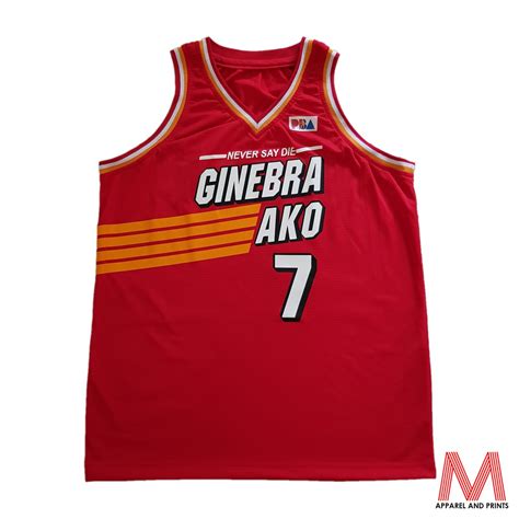 NEW 2019 Ginebra Ako #7 Robert Jaworski PBA Basketball Jersey/Sando ...