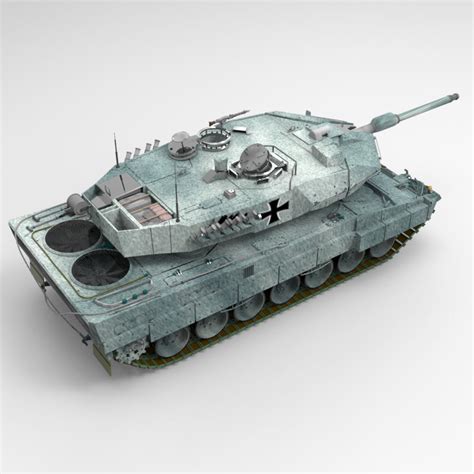 Leopard II Tank 3D Model rigged .max - CGTrader.com