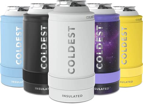 COLDEST Skinny Can Cooler - 12oz Slim Beer, Hard Seltzer, Energy Drink ...