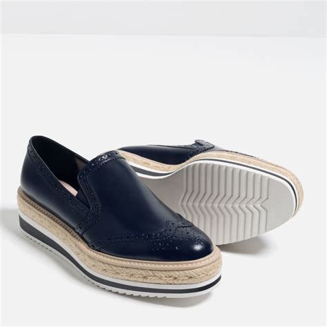 Zara Flat Platform Shoes in Blue for Men | Lyst