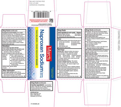 NAPROXEN SODIUM: Details from the FDA, via OTCLabels.com