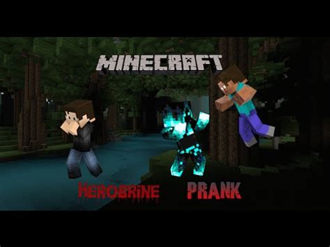 Minecraft: HEROBRINE PRANK!!! - YouTube