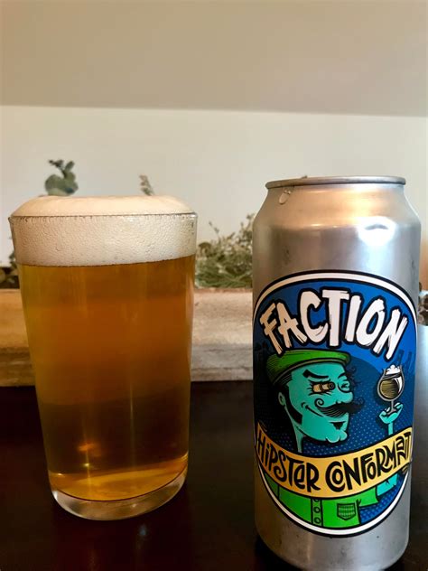 Faction Brewing. Hipster Conformant (An American Adjunct Lager). : r/beerporn