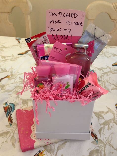 Tickled pink gift basket / Mother's Day gift | Pink gift basket, Diy ...