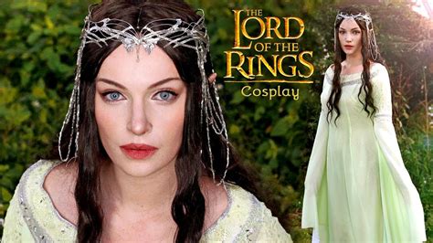 Arwen (Lord Of The Rings) Makeup / Hair / Costume - Cosplay Tutorial - YouTube