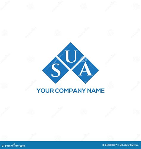 SUA Letter Logo Design on White Background. SUA Creative Initials ...