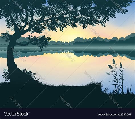 Lake Royalty Free Vector Image - VectorStock